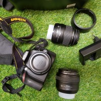 DSLR NIKON D3200 KIT + Lensa AFS 50mm