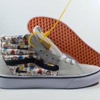 Sepatu Running VANS SK8 HI PEANUTS GANG Replika Impor
