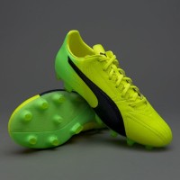 Sepatu Bola PUMA original evoSPEED 17.2 Leather FG Yellow 10401601