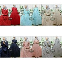 Katun rubiah dres - baju kondangan - dress cantik wanita muslimah
