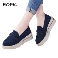 EOFK 2018 Wanita Tessel Moccasion Sepatu Platform Wanita Flat Elegan K