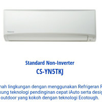 AC PANASONIC 1/2 pk + PASANG INSTALASI CS/CU-YN 5 TKJ 0.5 pk Freon R32