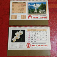 KALENDER MEJA JADUL TAHUN 1985 - NOS