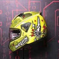 LIMITED HELM FULL FACE!! NOLAN N64 LETS GO YELLOW (NOT ARAI SHOEI