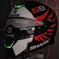 LIMITED HELM FULL FACE!! SHARK SKWALL LORENZO LED HELMET (NOT ARAI