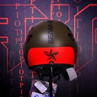 PROMOO HELM HALF FACE! SHARK RAW DRAK SOYOUZ GREEN RED(NOT ARAI AGV