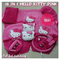 Sarung Jok Mobil 18 In 1 Hello Kitty Warna Pink Honda City