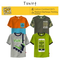 Baju Anak Kaos Distro Shirt HOOFLA Atasan Karakter Laki Cowo Cewe Adem