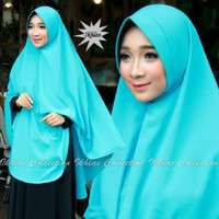 khimar hijab jilbab instan kerudung syari jumbo bubble pop dengan pet