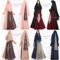 GAMIS SYARI BROKAT TULE LATIFA BY HAWWAAIWA. MAXI DRESS PESTA. KEBAYA