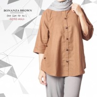 Promo Bonanza Brown / Baju Tunik / Grosir Baju Tunik / Hijab Tunik