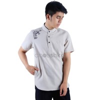 BAJU KOKO RAIHAN CREAM ORIGINAL / KEMEJA KOKO PRIA / KEMEJA MUSLIM