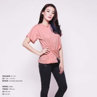Eclipse Prapery Kaos Baju Atasan Wanita BL1041-AP - Hitam