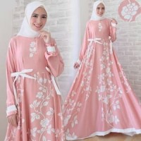 Jual Gamis Kondangan Modern Gamis Maxmara Baju Abaya Busui Pink Murah