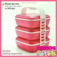 Tupperware Picnic Set Trio Tempat Makan Piknik Murah