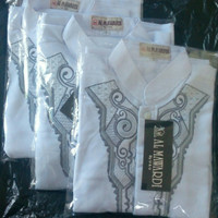 Baju koko anaka dan remaja size nomer 7 warna putih