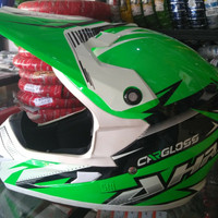 Helm cross Cargloss AHRS Warna Green