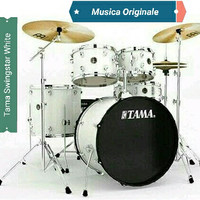 Drum Tama Swingstar S52KH6 SGW Sugar White Complete Set Siap Pakai