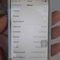 iPhone 5s 16GB Silver ex erafone