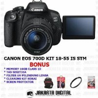 CANON EOS 700D KIT 18-55 IS STM PAKET FREE ; KAMERA CAN Asli