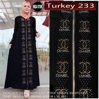 Dress Gamis Turkey 233 Bahan Jetblack HQ