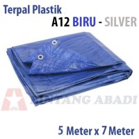 Terpal Plastik Jadi 5 x 7 Mtr Biru TEBAL A12 Tutup Truk, Warung Tenda