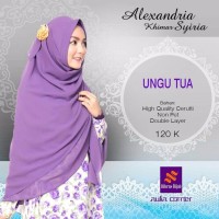 Model Jilbab Terbaru Nibras Alexandria Khimar Syria Ungu Tua ORIGINAL