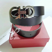 sabuk ikat pinggang BELT SALVATORE FERRAGAMO MEN tipe 4 BLACKDARK BRO