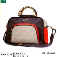 Tas Handbag Kasual Wanita krem Garsel FKN 5229 ori original murah