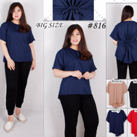 BAJU WANITA JUMBO BIG SIZE JUMBO LIZA BLOUSE BIGSIZE COTTON IMPORT F