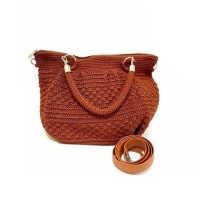 Tas Rajut Hobo Ulir - Tembaga