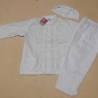 Baju Muslim Anak Baju Muslim |Baju Koko Anak Laki laki Warna Putih