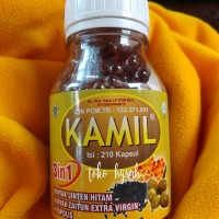 KAMIL 3 in 1 Minyak Jinten Hitam, Zaitun Extra Virgin, Propo;is 210 K