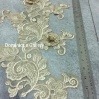 Dijual Aplikais Brokat / Aplikasi Gaun Dress / Perlengkapan Jahit Gaun
