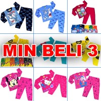 Baju Tidur Piyama Bayi Maruno umur 6-18 bulan
