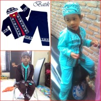 Jual Koko Anak BATIK Muslim Baju Setelan Pakaian Gamis Anak Berkelas MARUNO Murah