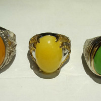 Cincin batu akik . Harga per pcs
