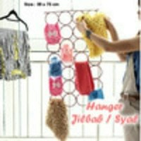 HANGER SYAL JILBAB SABUK RAK GANTUNG Diskon