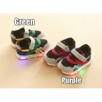 Sepatu led anak sepatu sekolah olahraga sneakers kets anak