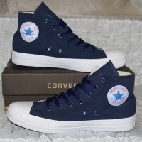 Sepatu Converse Allstar Chuck Taylor Grade Original Warna Biru Navy