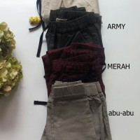 celana jogger dewasa bahan denim wanita