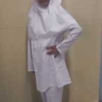 Baju Muslim Anak Baju Muslim Setelan Anak Perempuan Warna Putih 4,
