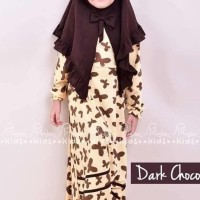 Terbaru MiuLan Baju Muslim Dress Gamis Pakaian Anak Free Jilbab FUNNIA