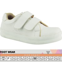 Sepatu Casual Wanita Cewek Sepatu Kets Tanpa Tali Warna Putih 014 RZ