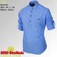 KOKO TERBARU - Baju Pria Slimfit Casual Santai lebaran Ramadha