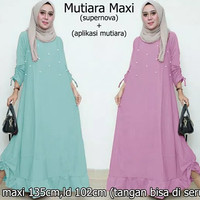 Jual Gamis maxi dress baju muslimah muslim maxy terusan pesta xl jumbo big Murah
