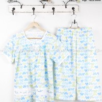 BAJU TIDUR YUMICO LOVE FLOWERS AND BUTTERFLY
