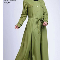 Baju Gamis GRF 6506GNN Busana Muslimah Wanita Cantik Anggun