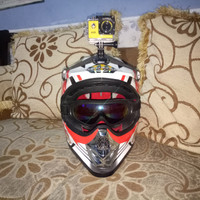 Helm Cross Trail KyT Adventure set bekas
