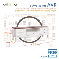 Olympic Louvre Series Audio Visual Rack / Meja Rak Tv / AVR